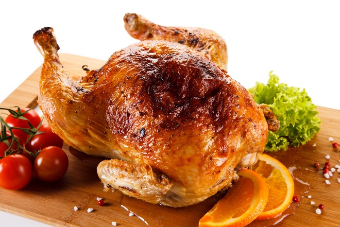 Delicious Roast Chicken with Fresh Tomatoes and Citrus