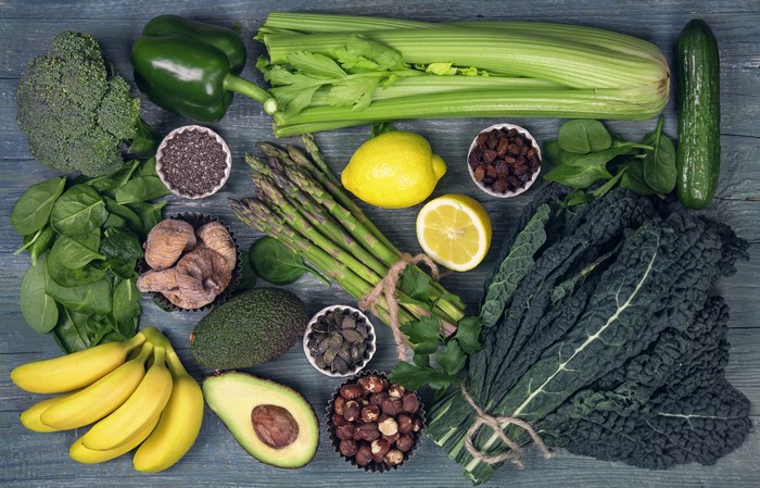 Assortment of Fresh Fruits and Vegetables