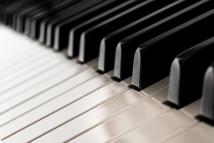 Closeup of Piano Keys