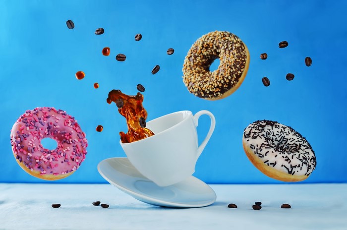 Donuts and Coffee Splash