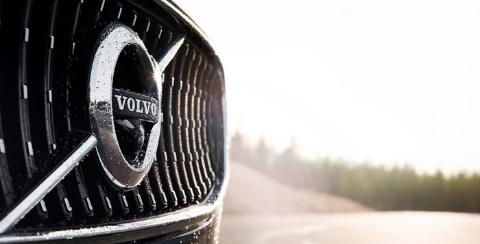 Volvo V90 Cross Country Logo Emblem Closeup