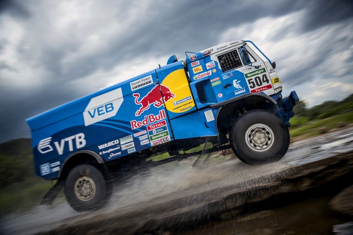KAMAZ 504 truck in motion