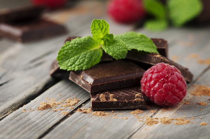 Chocolate with Raspberry and Mint