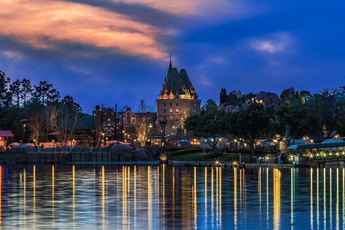 Disney World Epcot Orlando Florida Evening