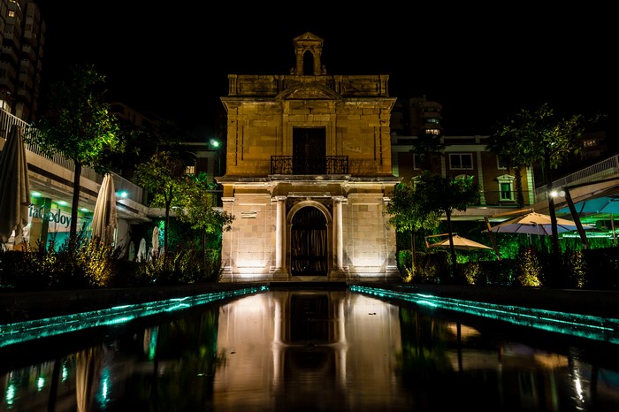 Capilla de la Virgen del Puerto Malaga at Night