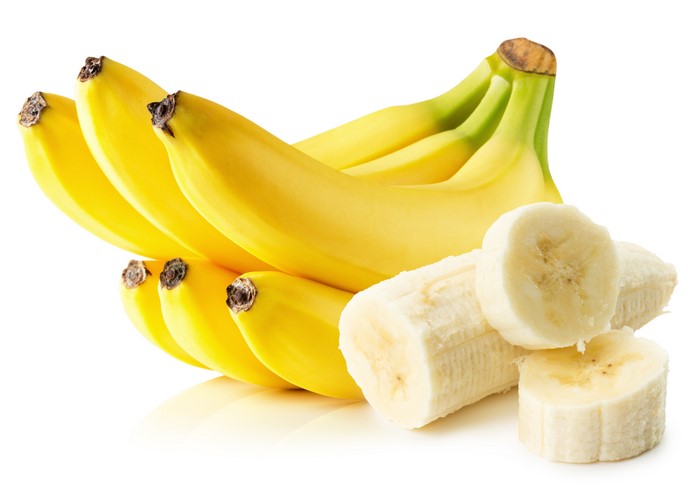 Bananas on White Background