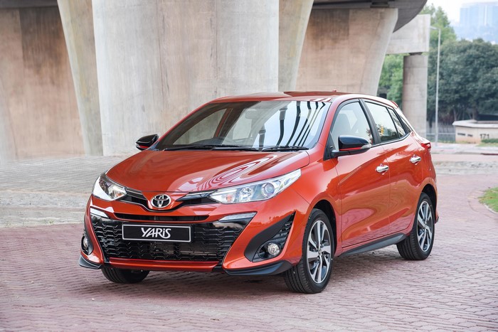 Orange Toyota Yaris S