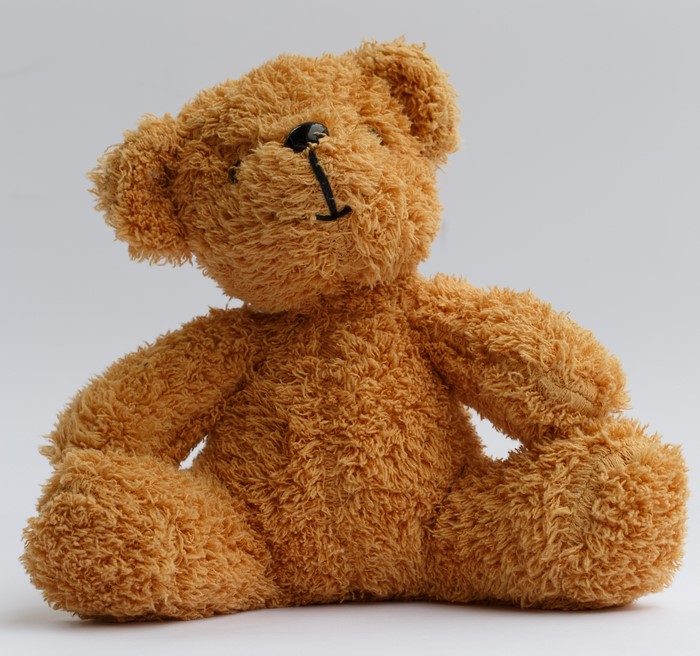 4K Teddy bear closeup