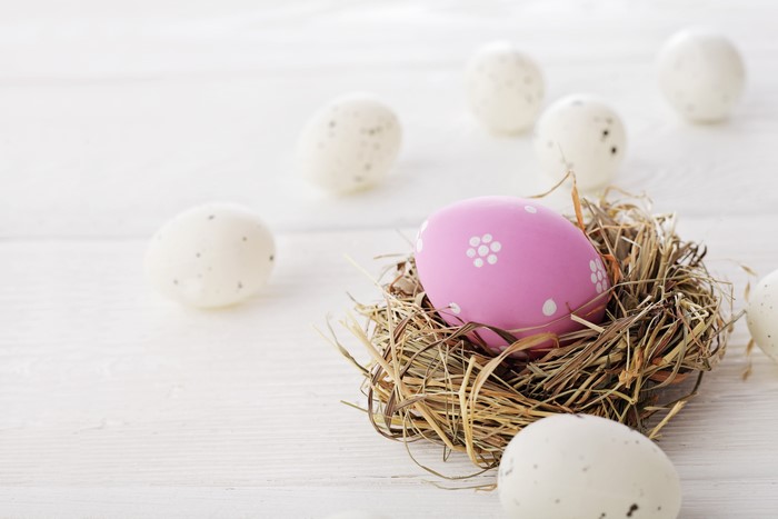 Easter Eggs in a Nest