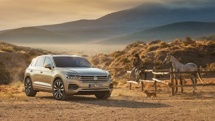 Volkswagen Touareg 2018 in a Western Landscape