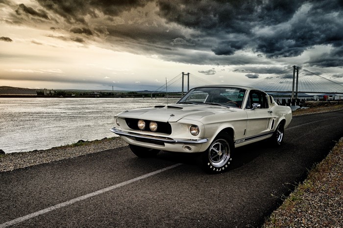 1967 Shelby Mustang GT350 by the water