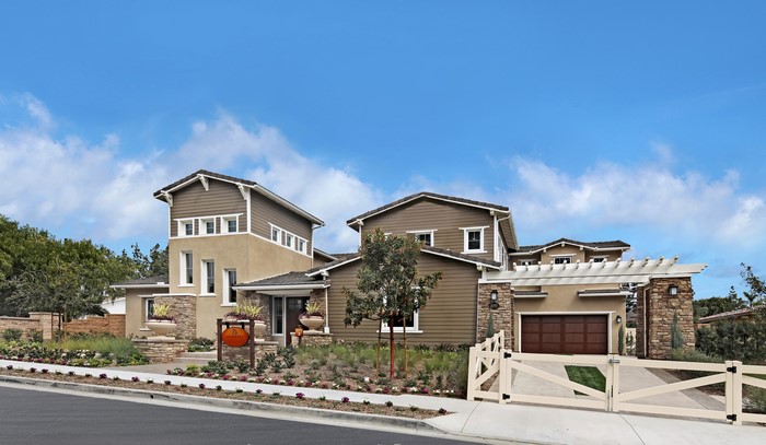 Modern House with Garage and Fence in California