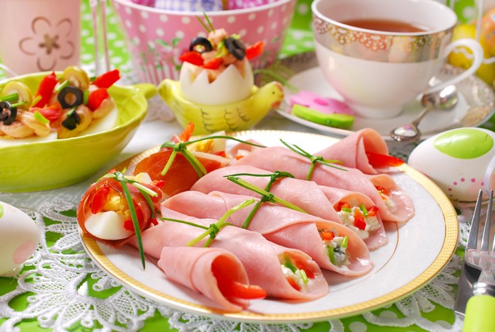 Easter Sausage Rolls and Deviled Eggs