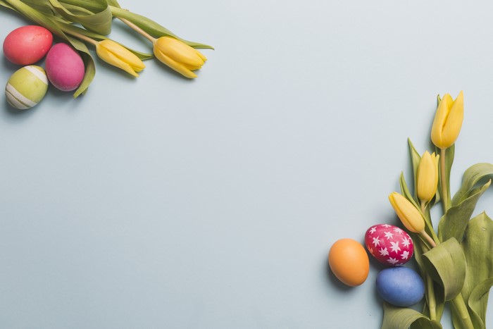 Easter Tulips and Eggs