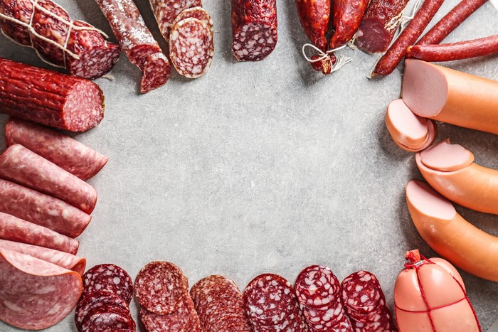 Assortment of Sausages and Cured Meats