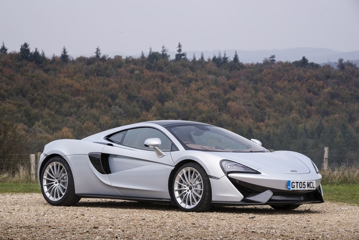 Silver McLaren 570GT