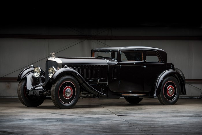 Black Bentley vintage car