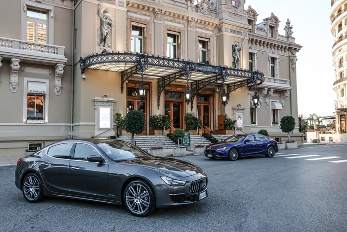 2017-18 Maserati Ghibli cars at Casino Monte-Carlo