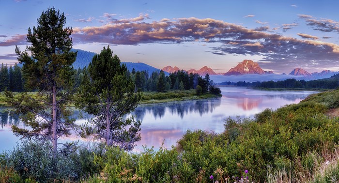 Grand Teton National Park River at Sunrise