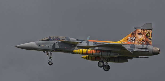 Czech Air Force SAAB JAS39C Gripen 9241 with tiger livery