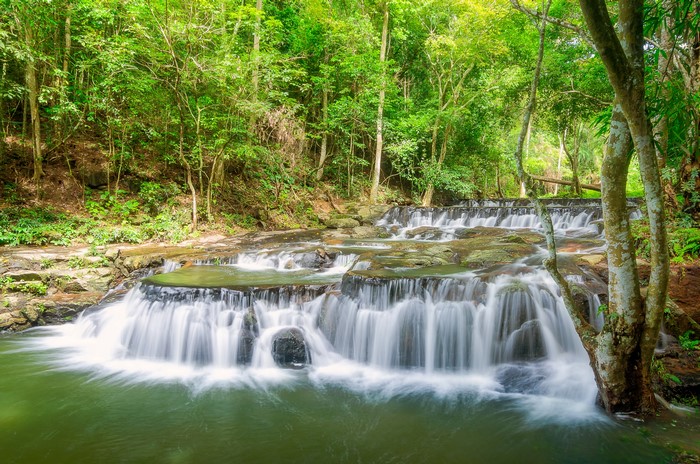 Sam Lan Waterfall in Saraburi, Thailand