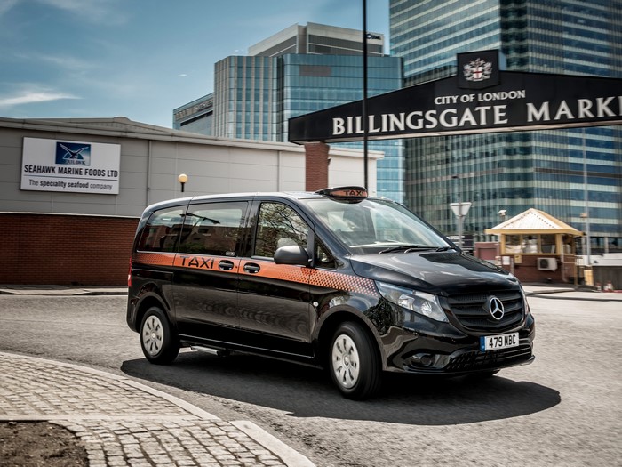 Mercedes-Benz Vito Taxi at Billingsgate Market, London