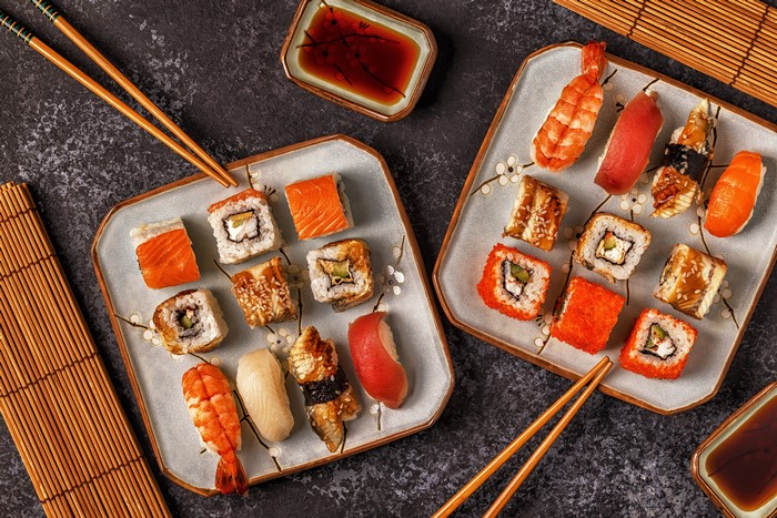 Sushi and Chopsticks