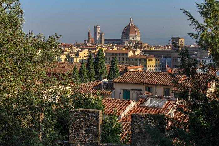 Florence cityscape with Duomo and rooftops