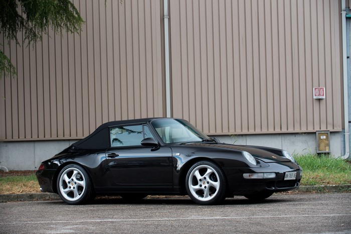 Black 1994-98 Porsche 911 Carrera 3.6 Cabriolet