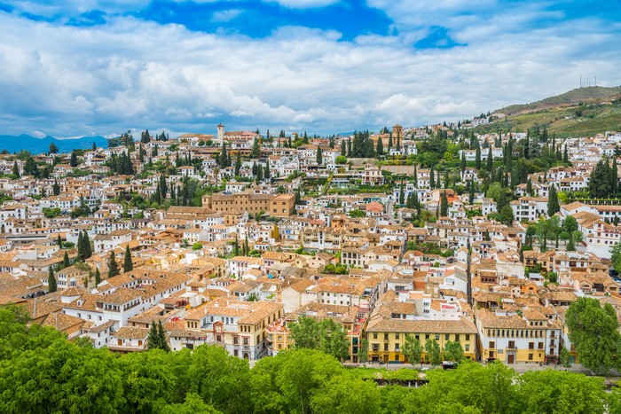 Granada Andalusia Spain Houses and Roofs