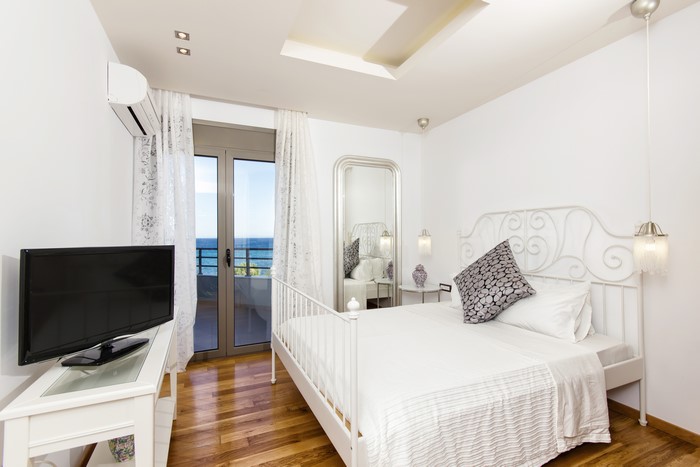 Bedroom Interior Design with Bed and TV