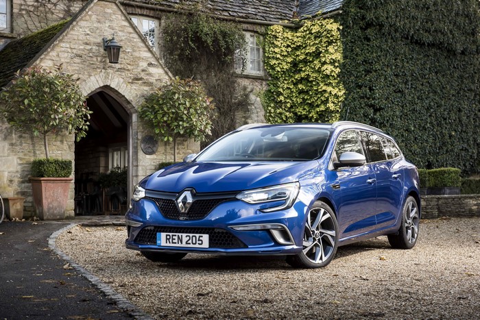 Blue Renault Megane GT 205 Estate Car