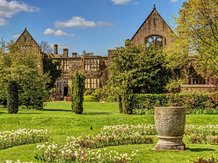 Nymans House and Gardens with Tulips