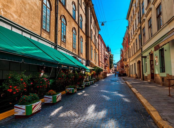 Street in Lviv, Ukraine