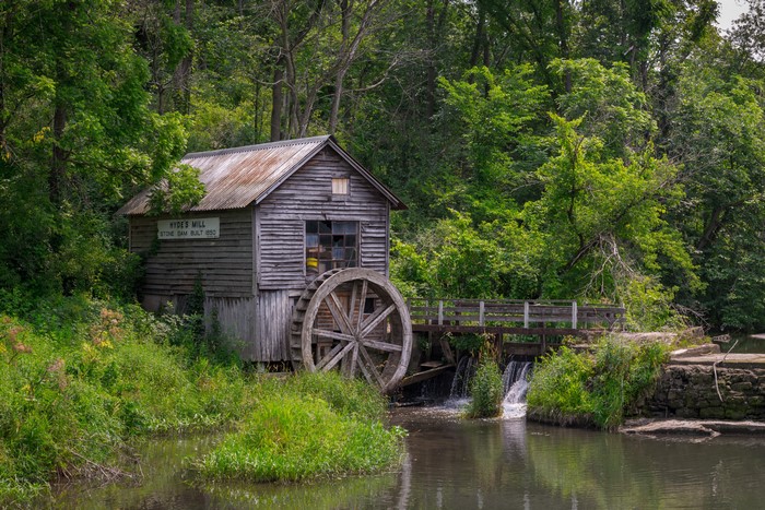 Hyde's Mill Watermill in Hyde, Wisconsin, USA