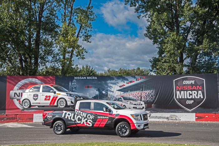 Nissan Titan of Trucks and Nissan Micra Cup Banner