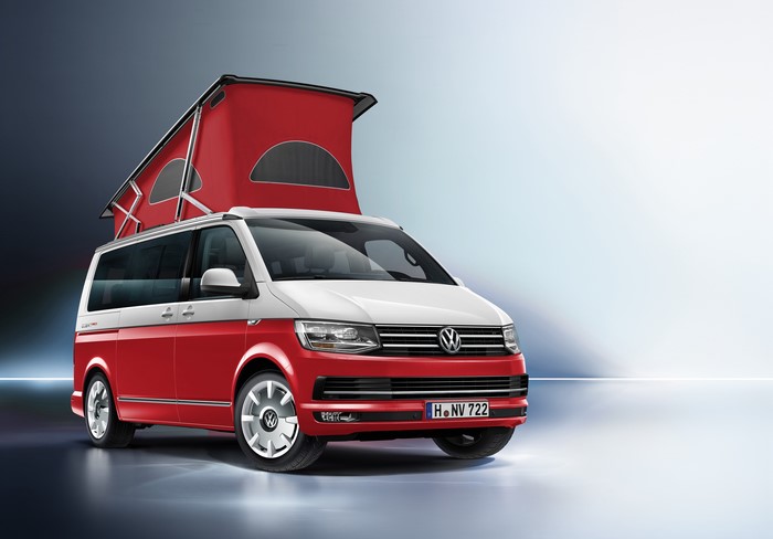 4K 2016-17 California Ocean Red Volkswagen Camper Van