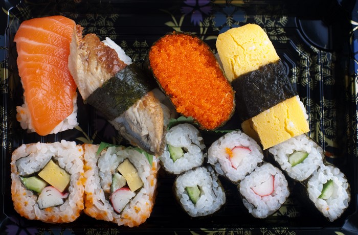 Assortment of Sushi and Rolls