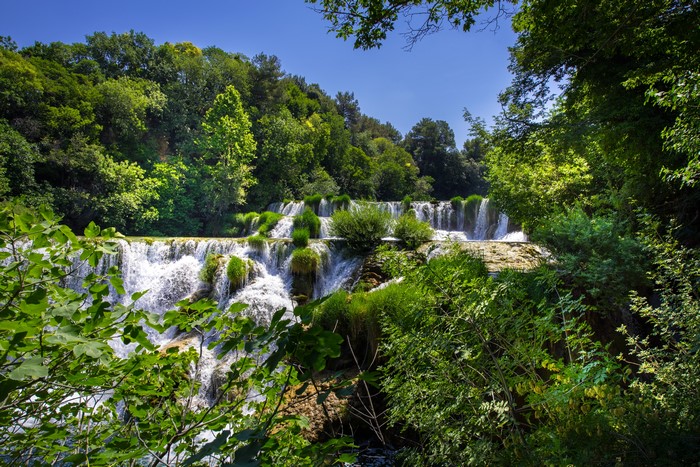 4K Krka National Park Waterfalls in Croatia