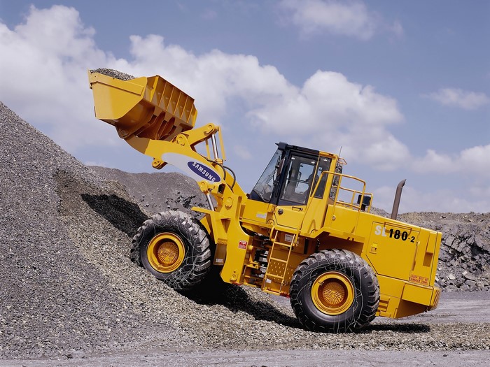 Samsung SL180-2 Wheel Loader in a Quarry