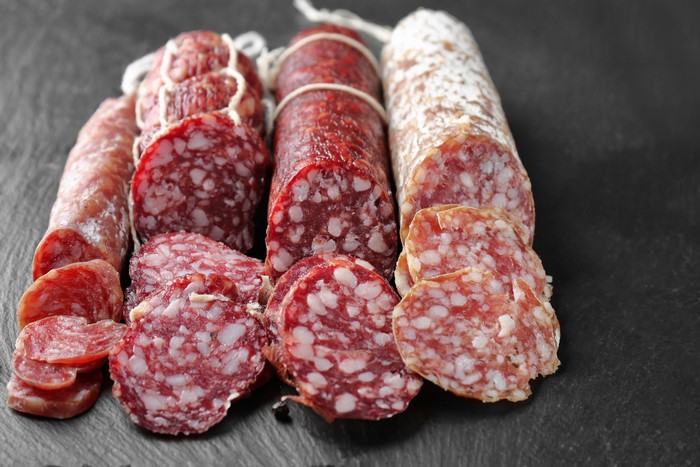 Assortment of Salami and Cured Sausages