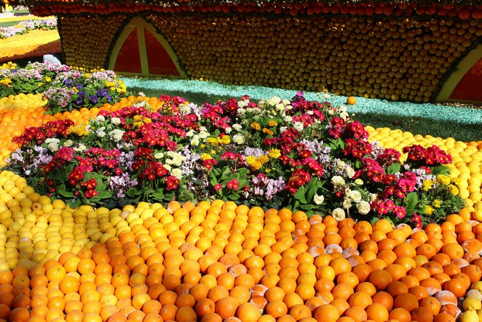 Lemon Festival Menton France Citrus Display