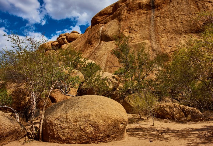 4K Erongo Mountains Namibia Stones Trees