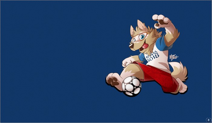Zabivaka the Wolf Mascot from FIFA World Cup Russia 2018