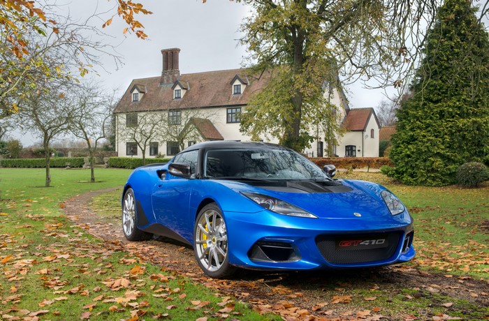 Blue 2018 Lotus Evora GT410 Sport