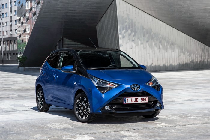 Blue 2018 Toyota Aygo 5-door