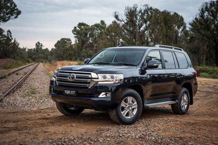 Black Toyota Land Cruiser 200 Altitude SUV