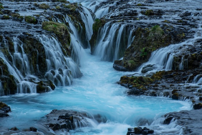 Bruarfoss Waterfall in Iceland