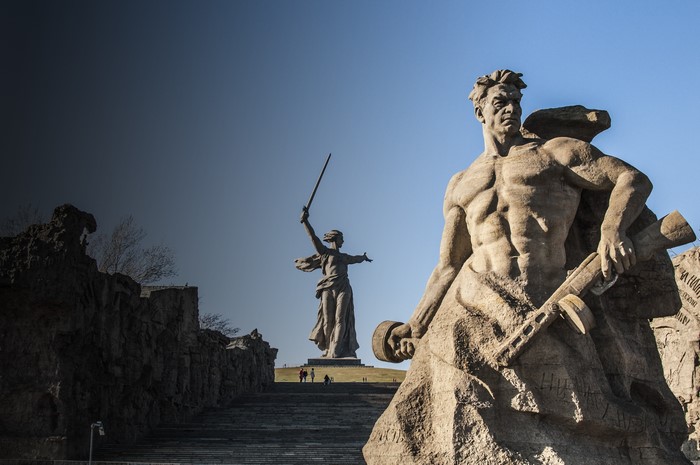 4K The Motherland Calls Monument on Mamayev Kurgan