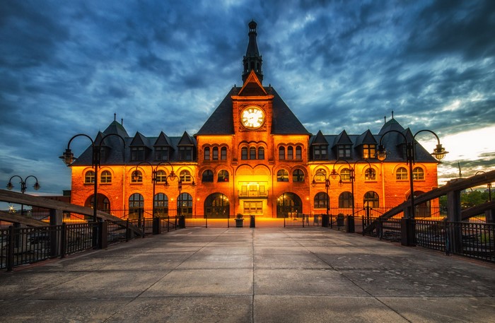 Central Railroad of New Jersey Terminal at Dusk